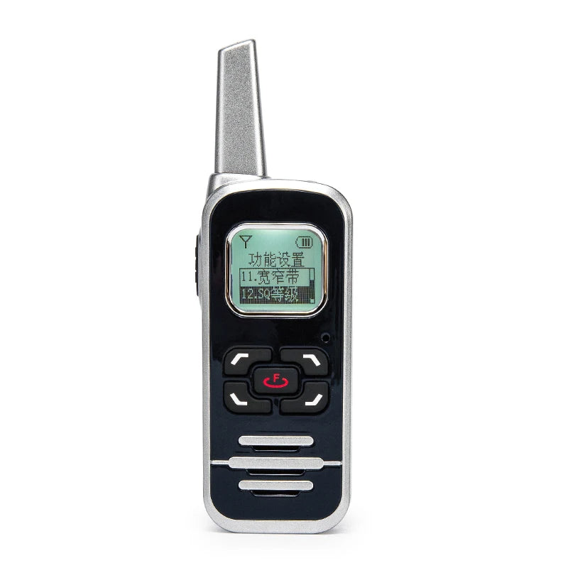 Mini Walkie Talkies 1100mAh Rechargeable 128 Channels Long Range Walkie Talkies with FM Radio Function