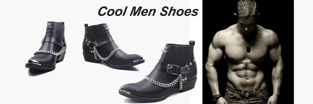 Korean Style Men's Pointed Toe Ankle Boots Black Suede US6-1 Big Size Knight Party Footwear Bota Masculina