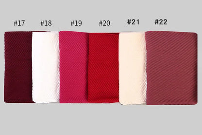 2022 Women Plain Cotton Scarf Head Hijab Wrap Solid Full Cover-up Shawls Foulard Femme Headband Crinkle Muslim Hijabs Store