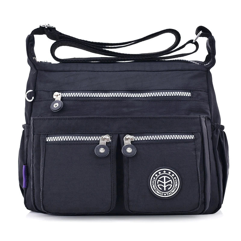 Women Nylon Shoulder Bags Female Solid Zipper Luxury Female Handag Designer Messenger Bags Summer Beach Crossbody Bag Sac A Main