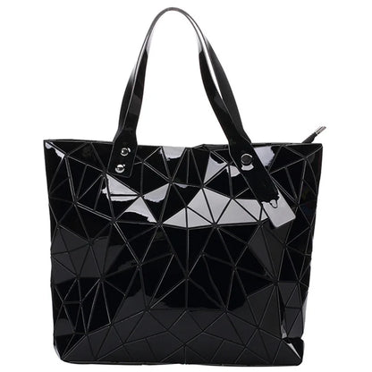 New Silver Handbags Bags For Women 2026 Summer Large Tote Bag Ladies Geometric Messenger Shoulder Bag Beach Luxury Designer