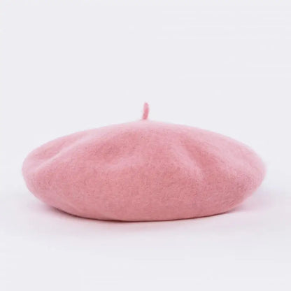 Winter Hats For Women Berets Flat Cap Knit Cashmere Lady Girl Female Painter Solid Soft Adjustable