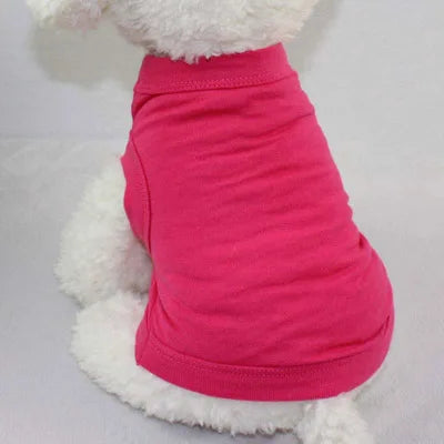 XS-3XL Blank Dog T Shirt Summer Cotton Dog Vest Shirt for Small Medium Large Dogs Yorkie Pitbull Clothes Pet Apparel
