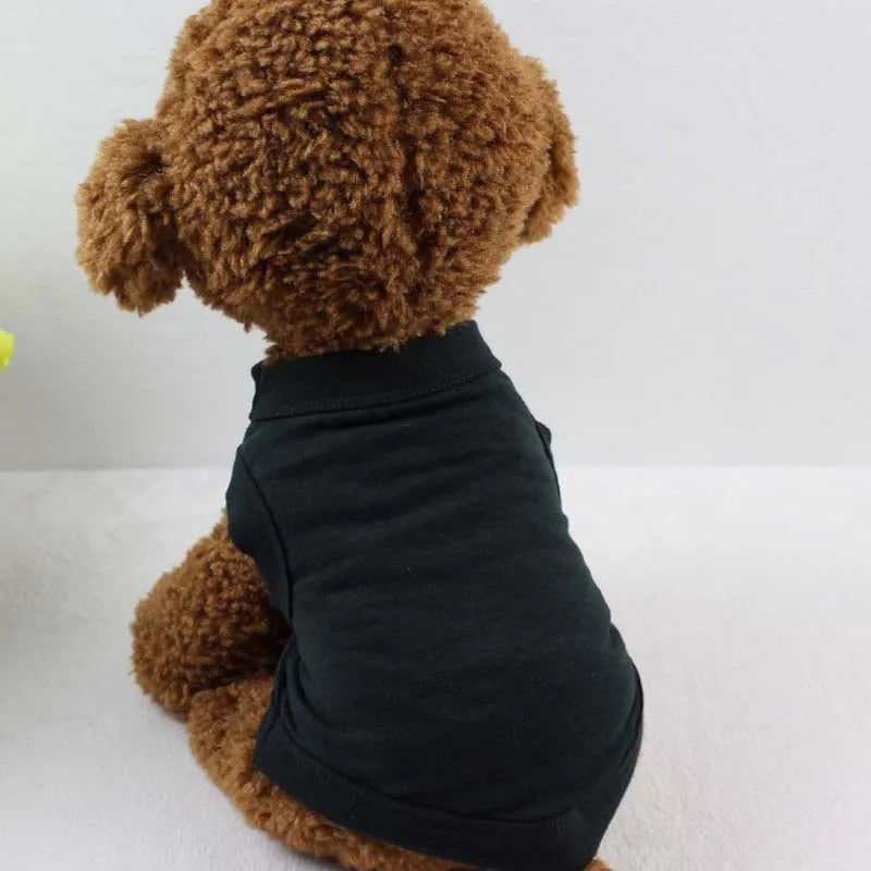 XS-3XL Blank Dog T Shirt Summer Cotton Dog Vest Shirt for Small Medium Large Dogs Yorkie Pitbull Clothes Pet Apparel