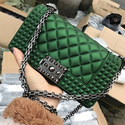 SGARR Fashion Women PVC Messenger Bags High Quality Chain Ladies Handbags Crossbody Bag 2024 Luxury Deisgner Female Shoulder Bag