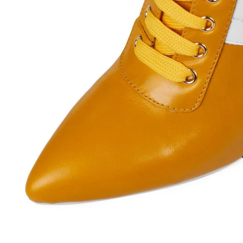 Olomm Handmade Women Winter Ankle Boots Cow Leather Sexy Thin High Heel Boots Pointed Toe Office Women Shoes US Size 3-9.5