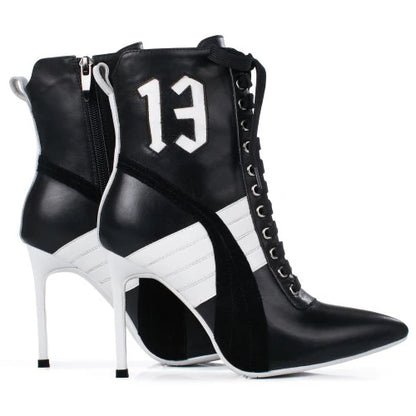 Olomm Handmade Women Winter Ankle Boots Cow Leather Sexy Thin High Heel Boots Pointed Toe Office Women Shoes US Size 3-9.5