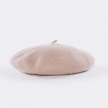 Winter Hats For Women Berets Flat Cap Knit Cashmere Lady Girl Female Painter Solid Soft Adjustable