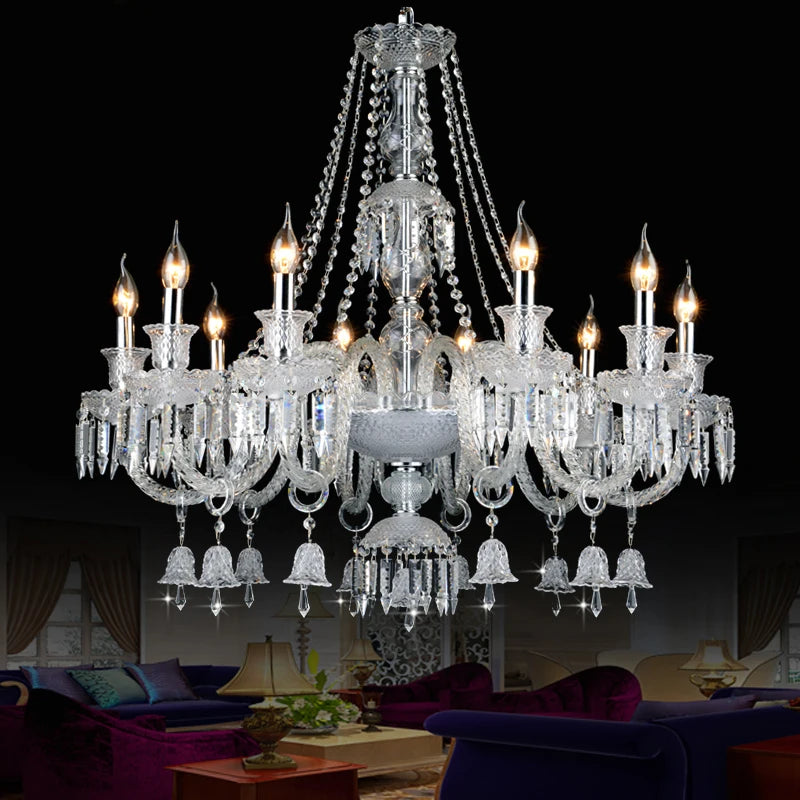 Crystal Chandelier For Kitchen Modern Crystal Chandelier LED Chandelier For Bedroom Transparant Glass Chandeliers 110-240V