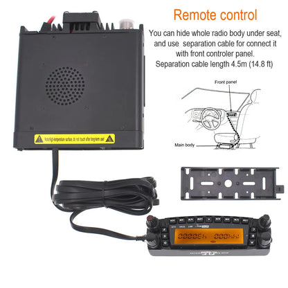 Latest Version TYT TH-9800Plus Quad Band 29/50/144/430MHz 50W Walkie Talkie Upgraded TH9800 Dual Display Mobile Radio Station