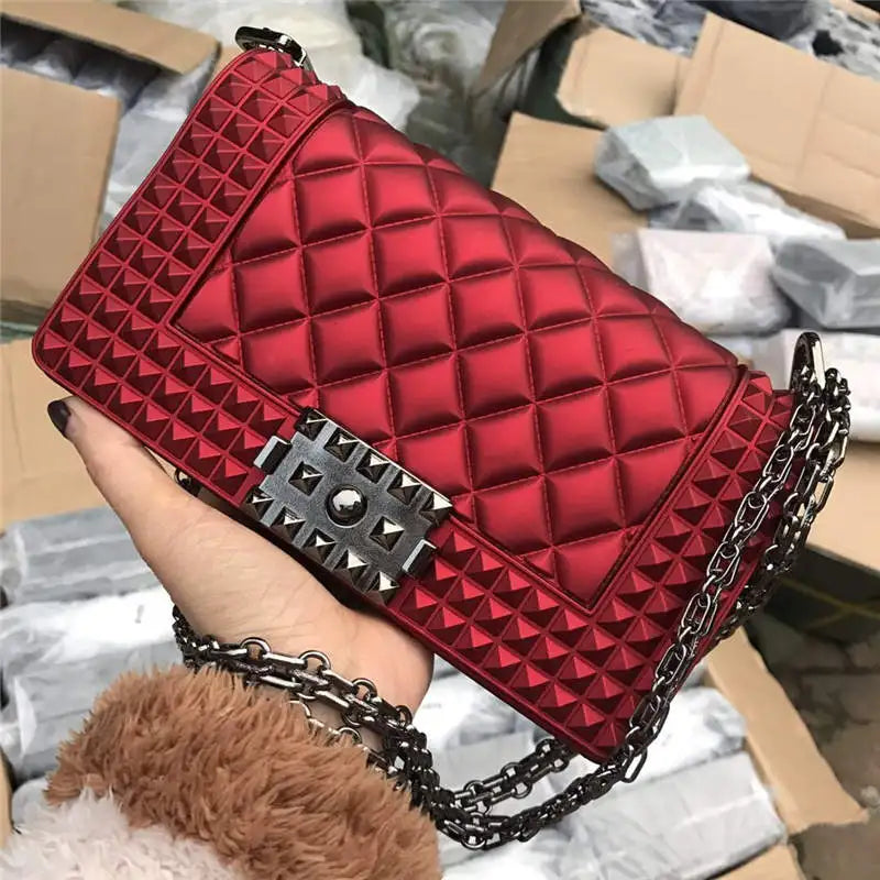 SGARR Fashion Women PVC Messenger Bags High Quality Chain Ladies Handbags Crossbody Bag 2024 Luxury Deisgner Female Shoulder Bag