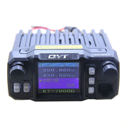 Latest Version Mini Mobile Radio QYT KT-7900D 25W Quad Band 144/220/350/440MHz KT7900D UV transceiver or with Power Supply