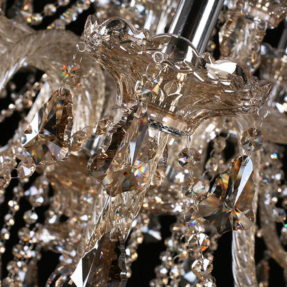 Modern Crystal Led Chandelier Cognic/TR GOLD/Silver K9 Large 6/8/10/15/18 Arm Living Room Lustres De Cristal Lighting Fixture