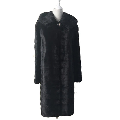 Real Fur Coat Winter Hats Of Mink Fur Coat Women's New Long Coats Winter Warm Natural Mink Fur Jacket Genuine Leather Coats