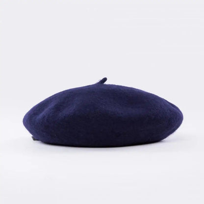 Winter Hats For Women Berets Flat Cap Knit Cashmere Lady Girl Female Painter Solid Soft Adjustable