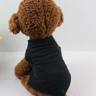 XS-3XL Blank Dog T Shirt Summer Cotton Dog Vest Shirt for Small Medium Large Dogs Yorkie Pitbull Clothes Pet Apparel