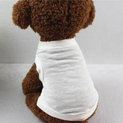XS-3XL Blank Dog T Shirt Summer Cotton Dog Vest Shirt for Small Medium Large Dogs Yorkie Pitbull Clothes Pet Apparel