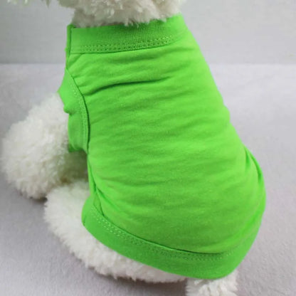 XS-3XL Blank Dog T Shirt Summer Cotton Dog Vest Shirt for Small Medium Large Dogs Yorkie Pitbull Clothes Pet Apparel