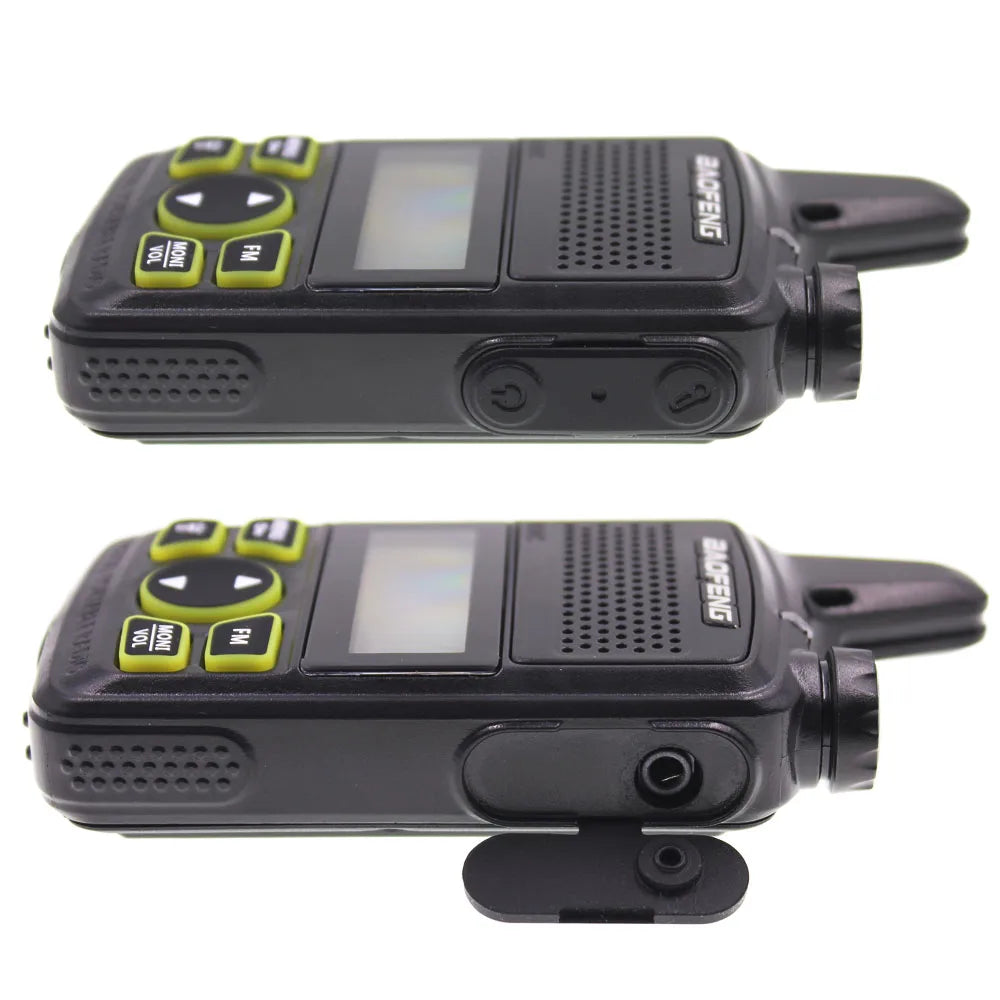 2PCS Baofeng BF-T1 Mini Portable Two Way Radio BFT1 UHF 400-470MHz 20CH Ham FM Transceiver Walkie Talkie with Earpiece