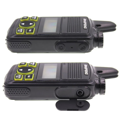 2PCS Baofeng BF-T1 Mini Portable Two Way Radio BFT1 UHF 400-470MHz 20CH Ham FM Transceiver Walkie Talkie with Earpiece