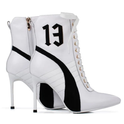 Olomm Handmade Women Winter Ankle Boots Cow Leather Sexy Thin High Heel Boots Pointed Toe Office Women Shoes US Size 3-9.5