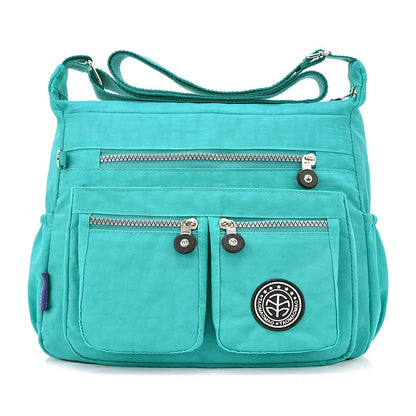 Women Nylon Shoulder Bags Female Solid Zipper Luxury Female Handag Designer Messenger Bags Summer Beach Crossbody Bag Sac A Main