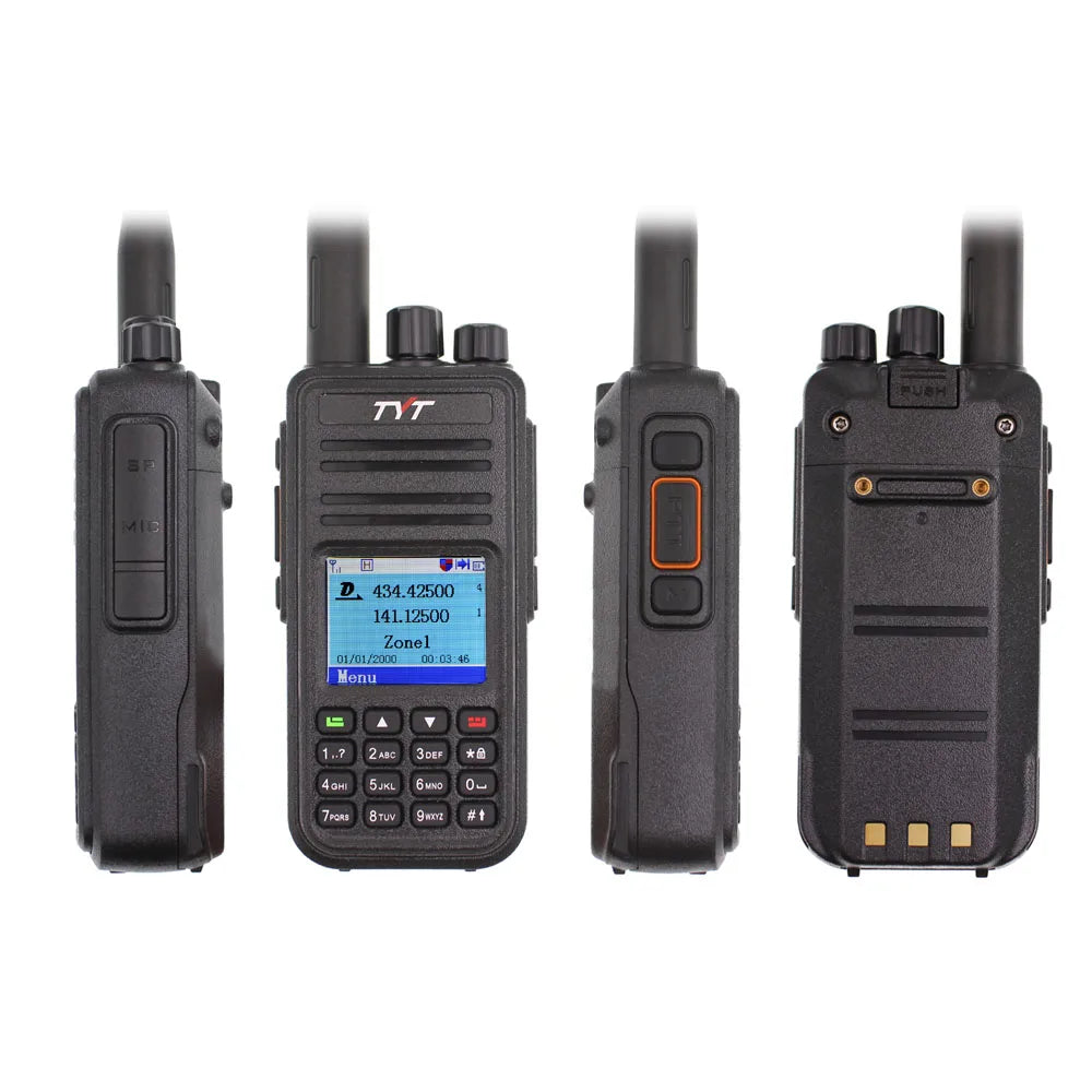 TYT MD-UV380 DMR Digital Two Way Radio Dual Band 136-174Mhz & 400-480MHz MD-380 Dual Time Slot Transceiver Walkie Talkie + USB