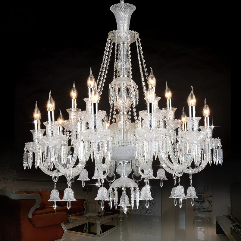Crystal Chandelier For Kitchen Modern Crystal Chandelier LED Chandelier For Bedroom Transparant Glass Chandeliers 110-240V