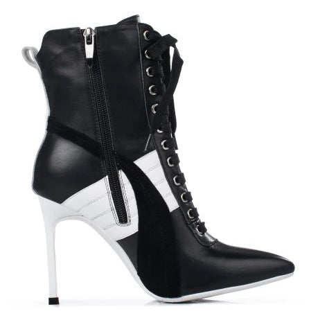 Olomm Handmade Women Winter Ankle Boots Cow Leather Sexy Thin High Heel Boots Pointed Toe Office Women Shoes US Size 3-9.5