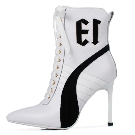 Olomm Handmade Women Winter Ankle Boots Cow Leather Sexy Thin High Heel Boots Pointed Toe Office Women Shoes US Size 3-9.5
