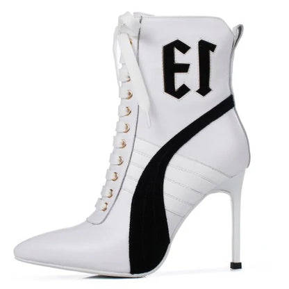 Olomm Handmade Women Winter Ankle Boots Cow Leather Sexy Thin High Heel Boots Pointed Toe Office Women Shoes US Size 3-9.5