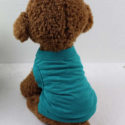 XS-3XL Blank Dog T Shirt Summer Cotton Dog Vest Shirt for Small Medium Large Dogs Yorkie Pitbull Clothes Pet Apparel