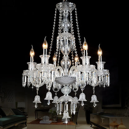 Crystal Chandelier For Kitchen Modern Crystal Chandelier LED Chandelier For Bedroom Transparant Glass Chandeliers 110-240V