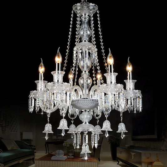 Crystal Chandelier For Kitchen Modern Crystal Chandelier LED Chandelier For Bedroom Transparant Glass Chandeliers 110-240V
