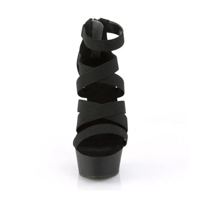 Elegant Exegang Office Lady Sandals Cross Strap Sandalia Nightclub Womam Sandals 15cm Spike Heels Para Mujer Plus:35-42 43 Pumps