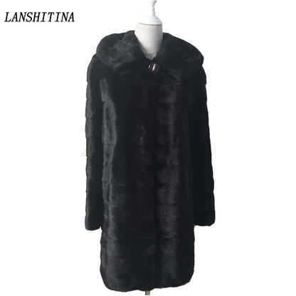 Real Fur Coat Winter Hats Of Mink Fur Coat Women's New Long Coats Winter Warm Natural Mink Fur Jacket Genuine Leather Coats