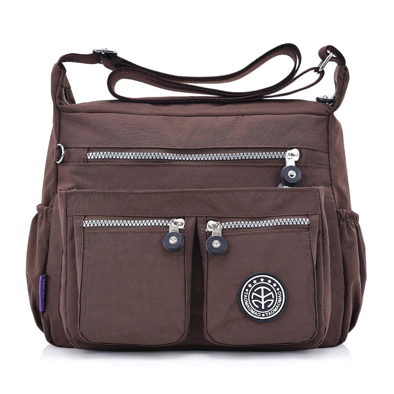 Women Nylon Shoulder Bags Female Solid Zipper Luxury Female Handag Designer Messenger Bags Summer Beach Crossbody Bag Sac A Main