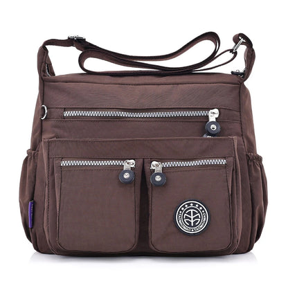 Women Nylon Shoulder Bags Female Solid Zipper Luxury Female Handag Designer Messenger Bags Summer Beach Crossbody Bag Sac A Main