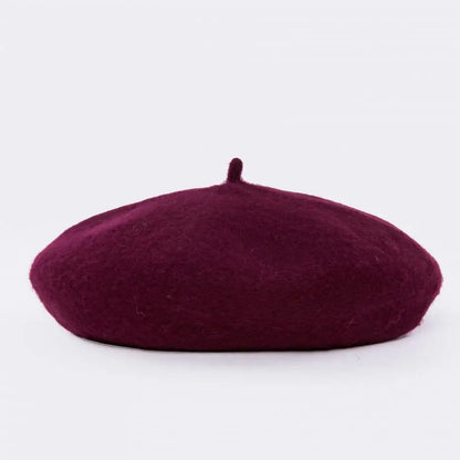 Winter Hats For Women Berets Flat Cap Knit Cashmere Lady Girl Female Painter Solid Soft Adjustable