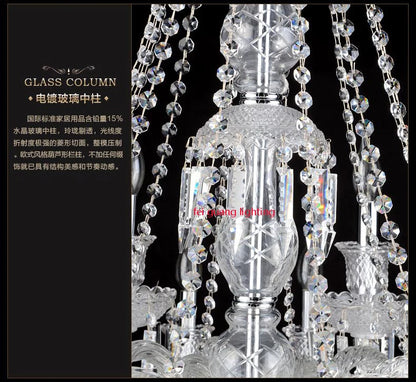 Crystal Chandelier For Kitchen Modern Crystal Chandelier LED Chandelier For Bedroom Transparant Glass Chandeliers 110-240V