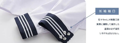 Japanese Orthodox  Girls JK Uniform Skirt Sailor Dress, Long Sleeve Student Suit, Kansai pleated skirt  Academic  set JKN2106