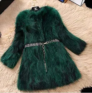 New Arrival Real Fox Fur Coat Lady Top Selling Factory Wholesale Natural Fox Fur Jacket 100% Genuine Fur Overcoat DFP822