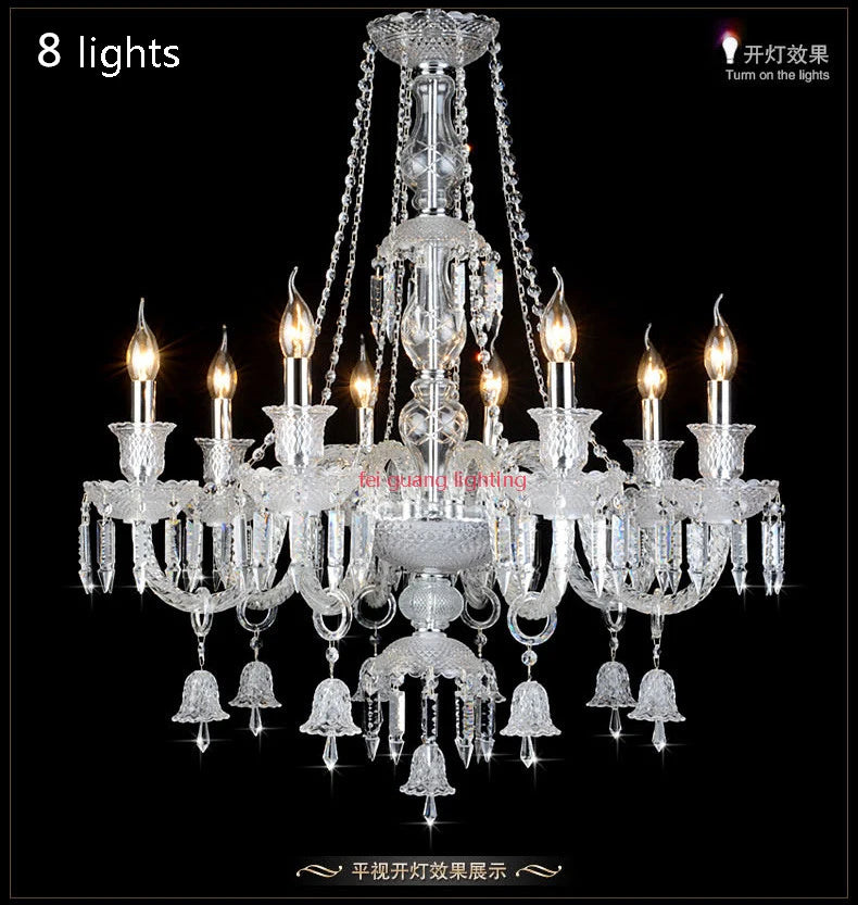 Crystal Chandelier For Kitchen Modern Crystal Chandelier LED Chandelier For Bedroom Transparant Glass Chandeliers 110-240V
