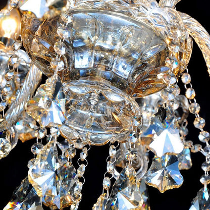 Modern Crystal Led Chandelier Cognic/TR GOLD/Silver K9 Large 6/8/10/15/18 Arm Living Room Lustres De Cristal Lighting Fixture