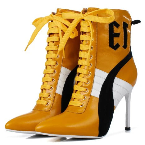 Olomm Handmade Women Winter Ankle Boots Cow Leather Sexy Thin High Heel Boots Pointed Toe Office Women Shoes US Size 3-9.5