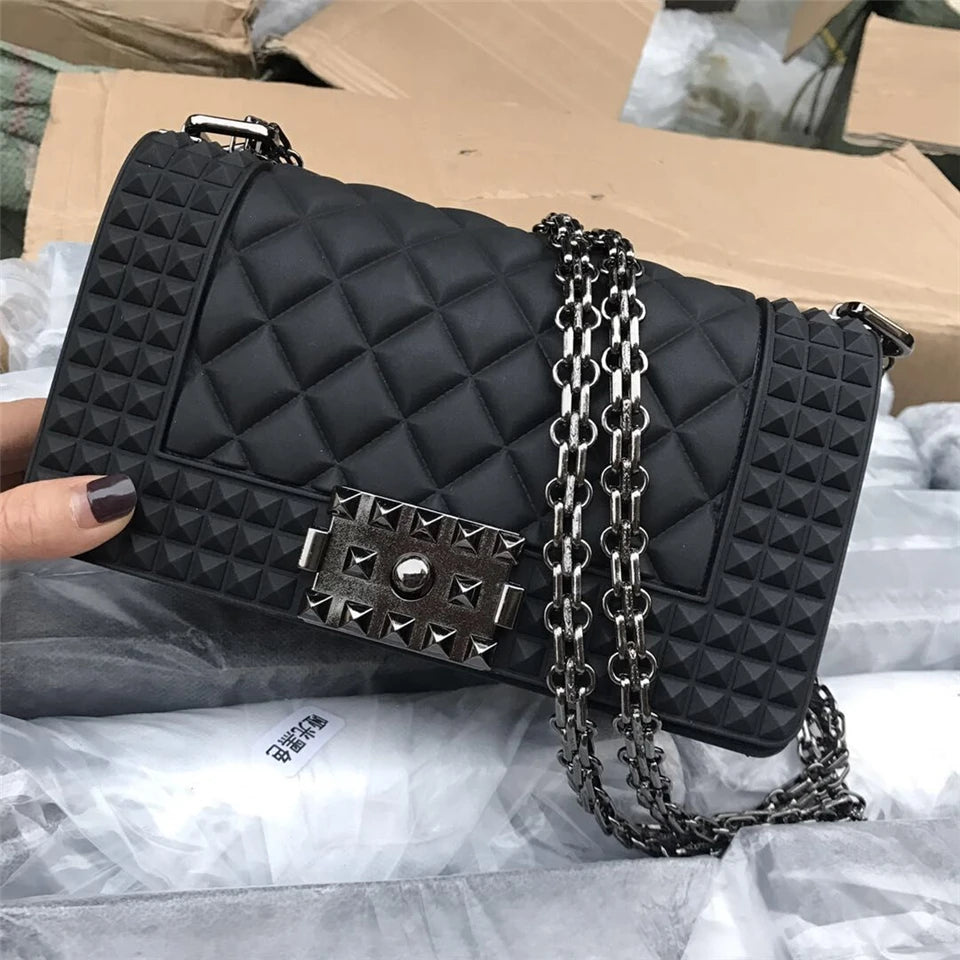 SGARR Fashion Women PVC Messenger Bags High Quality Chain Ladies Handbags Crossbody Bag 2024 Luxury Deisgner Female Shoulder Bag