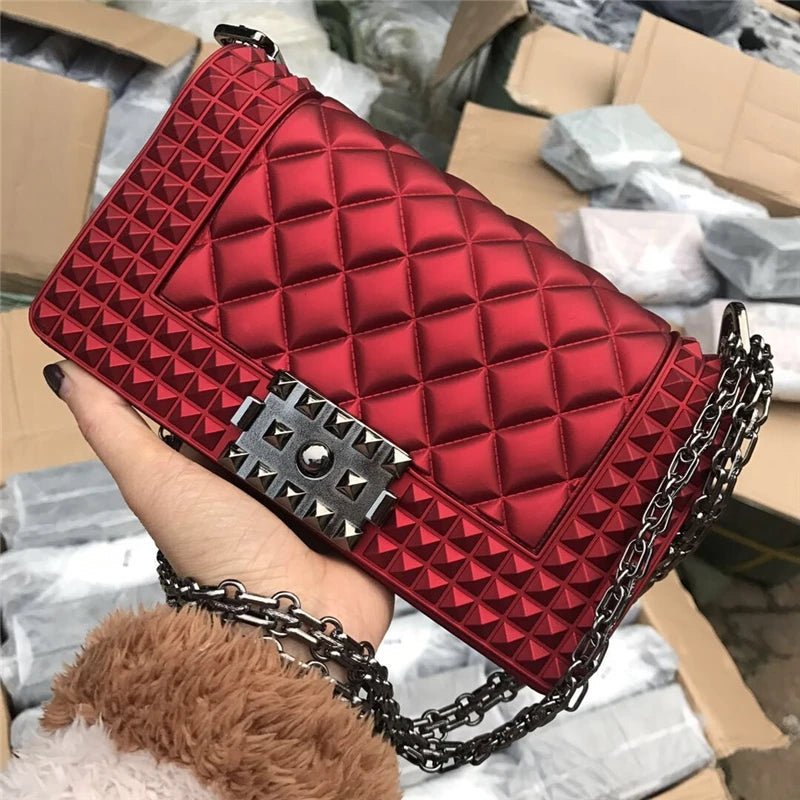 SGARR Fashion Women PVC Messenger Bags High Quality Chain Ladies Handbags Crossbody Bag 2024 Luxury Deisgner Female Shoulder Bag
