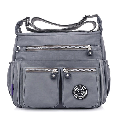 Women Nylon Shoulder Bags Female Solid Zipper Luxury Female Handag Designer Messenger Bags Summer Beach Crossbody Bag Sac A Main