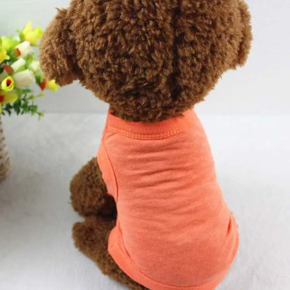 XS-3XL Blank Dog T Shirt Summer Cotton Dog Vest Shirt for Small Medium Large Dogs Yorkie Pitbull Clothes Pet Apparel