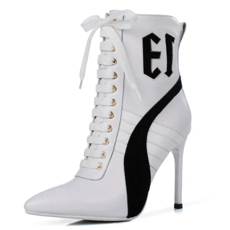 Olomm Handmade Women Winter Ankle Boots Cow Leather Sexy Thin High Heel Boots Pointed Toe Office Women Shoes US Size 3-9.5